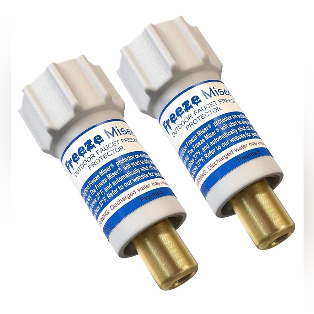 NEW 2 pack Freeze Miser Outdoor Faucet Freeze Protector Frost Free hose RVs well